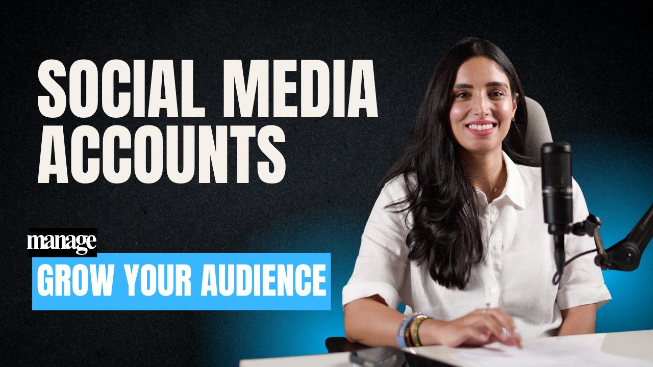 I will manage your social media accounts and grow your audience